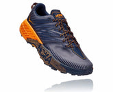 Black Iris / Bright Marigold Men's Speedgoat 4 | HOKA