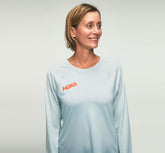 Wan Blue Women's Performance Long Sleeve | HOKA