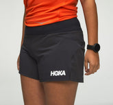 Black Women's Performance Woven 4" Short | HOKA