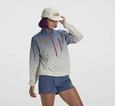 Tofu / Vintage Indigo Women's Wind-Resistant Jacket | HOKA