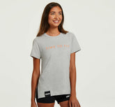 Heather Grey / Cantaloupe Women's Brand Tee | HOKA