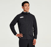 Black Men's Full-Zip Wind Jacket | HOKA