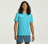 Scuba Blue Men's Performance Short Sleeve | HOKA