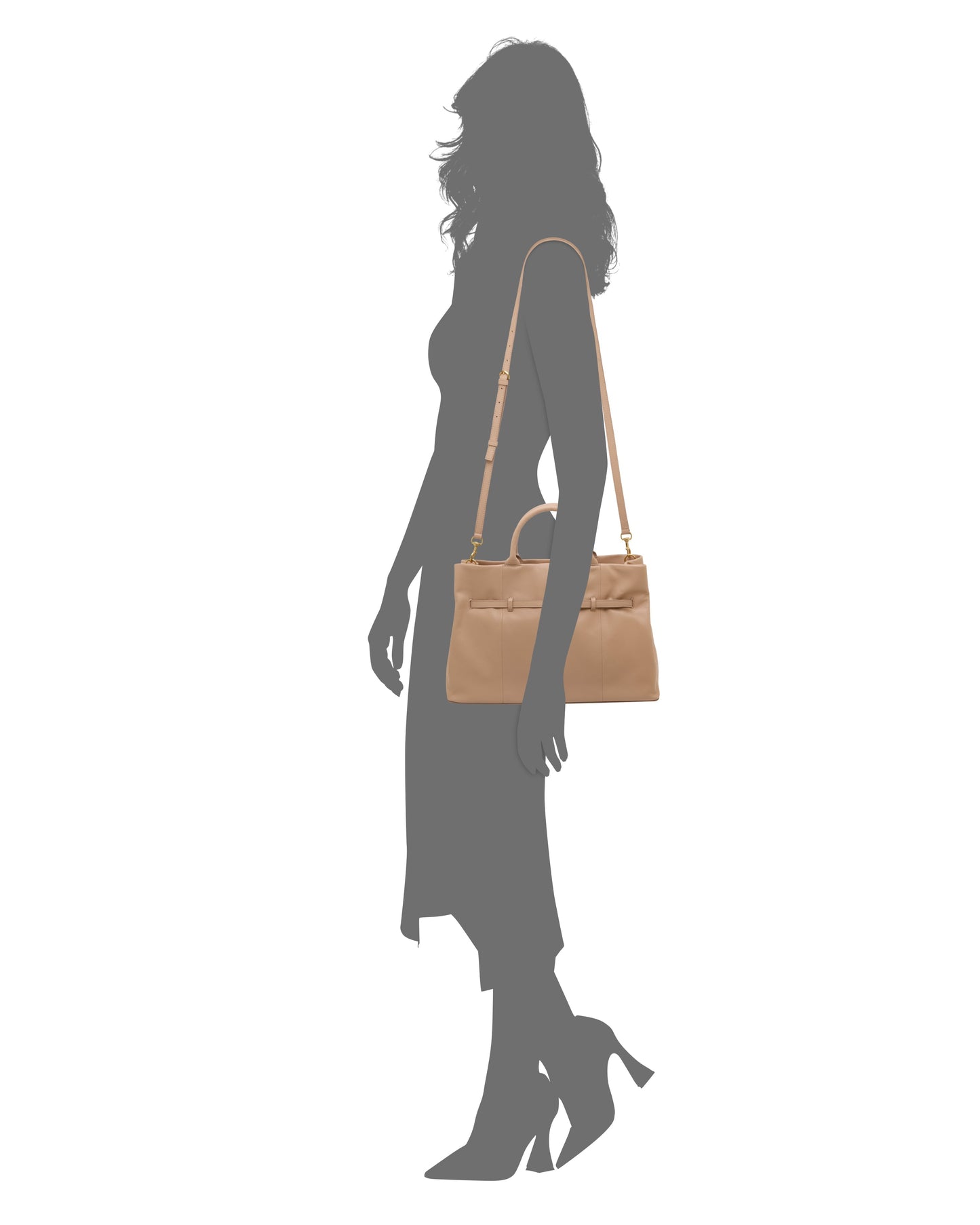 Vince Camuto Rilah Satchel Bag Milk Tea