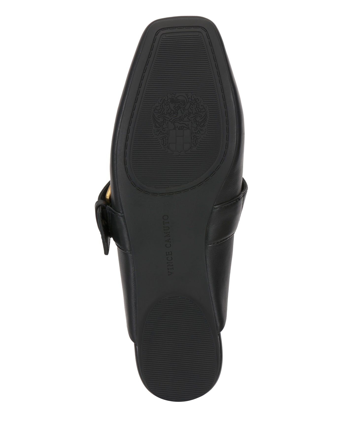 Vince Camuto Vellma Buckle Mule Black Leather