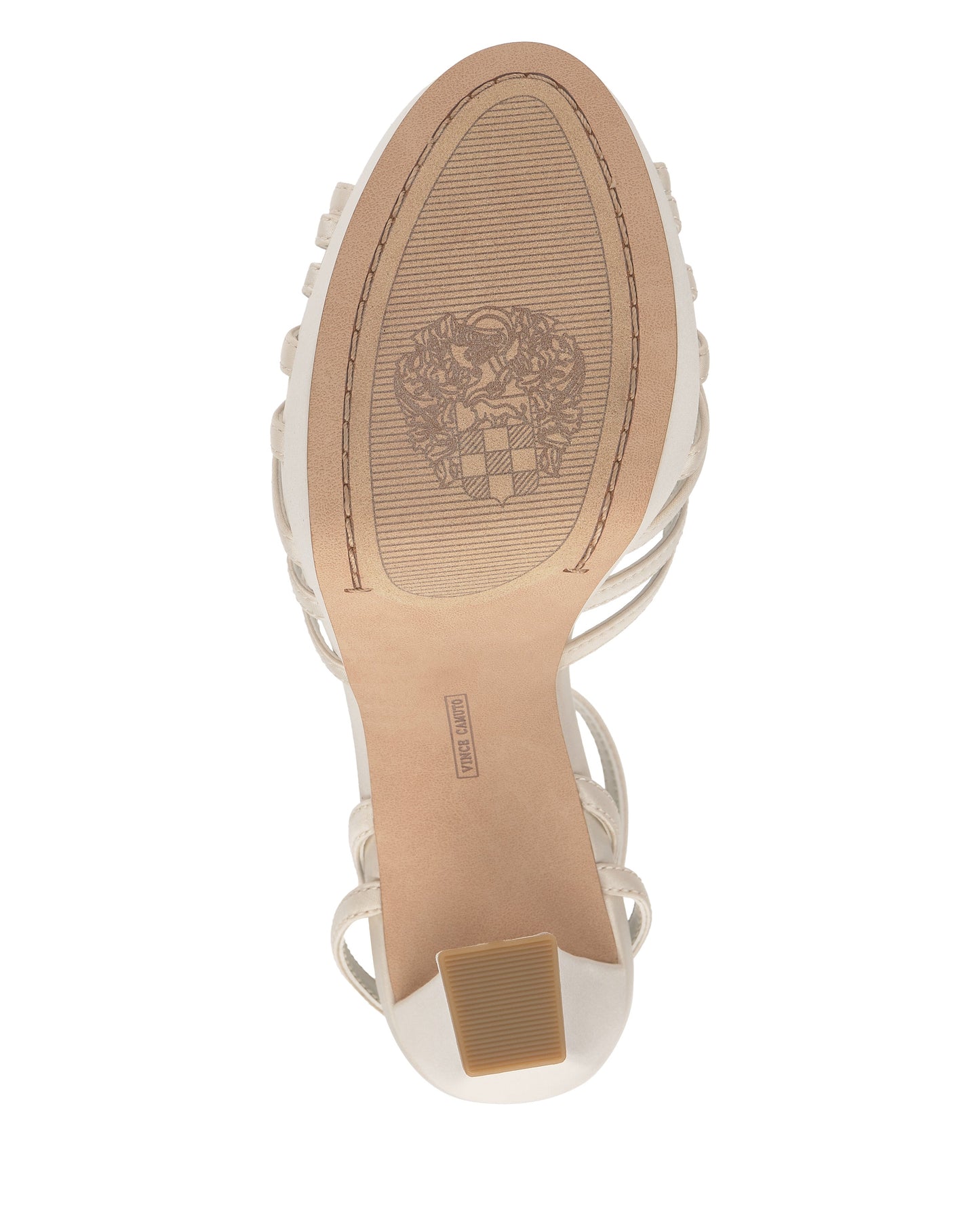 Vince Camuto Samlee Strappy Platform Sandal Milk Satin