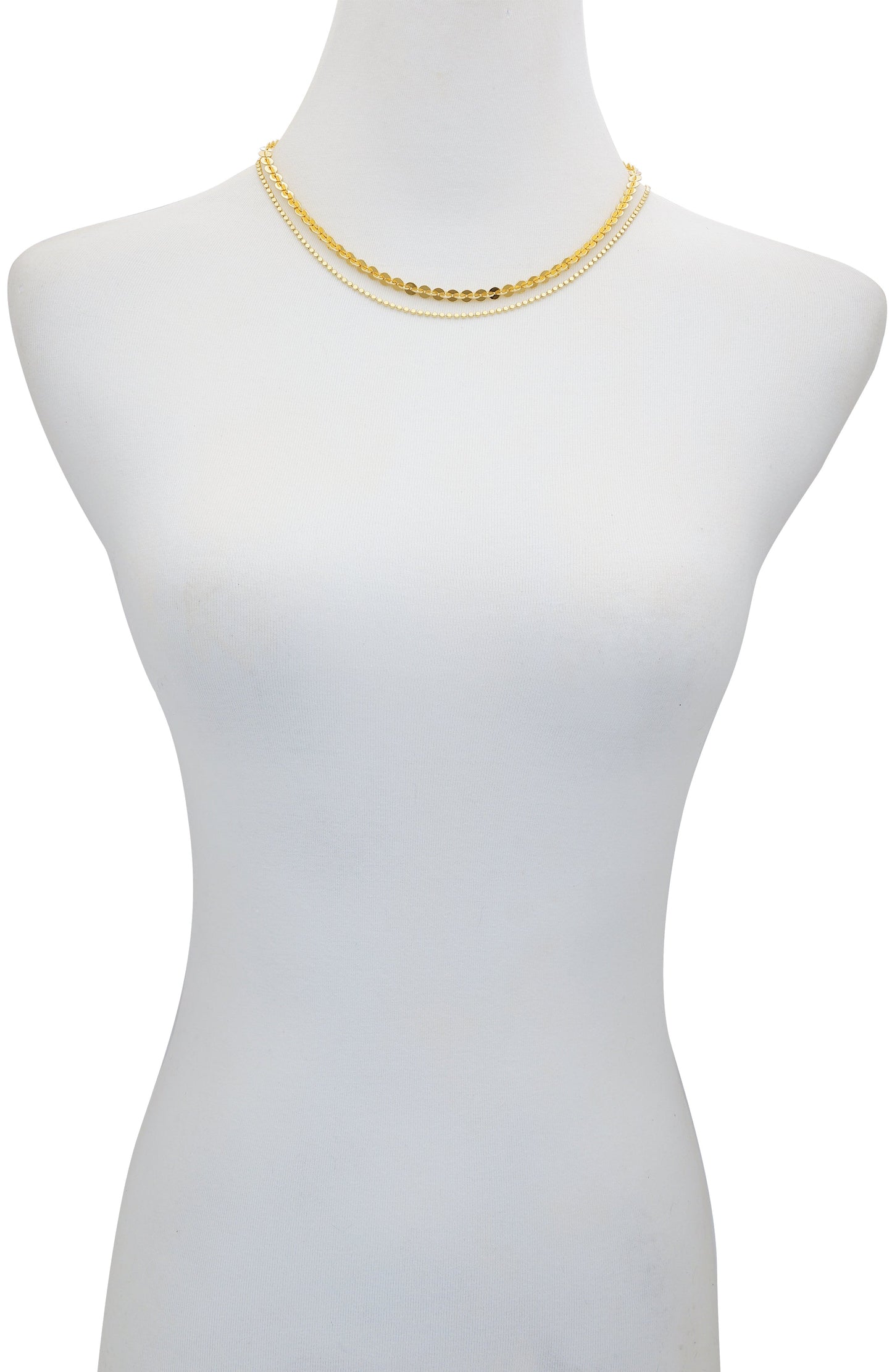 Vince Camuto Layered Goldtone Chain Necklace Gold Tone