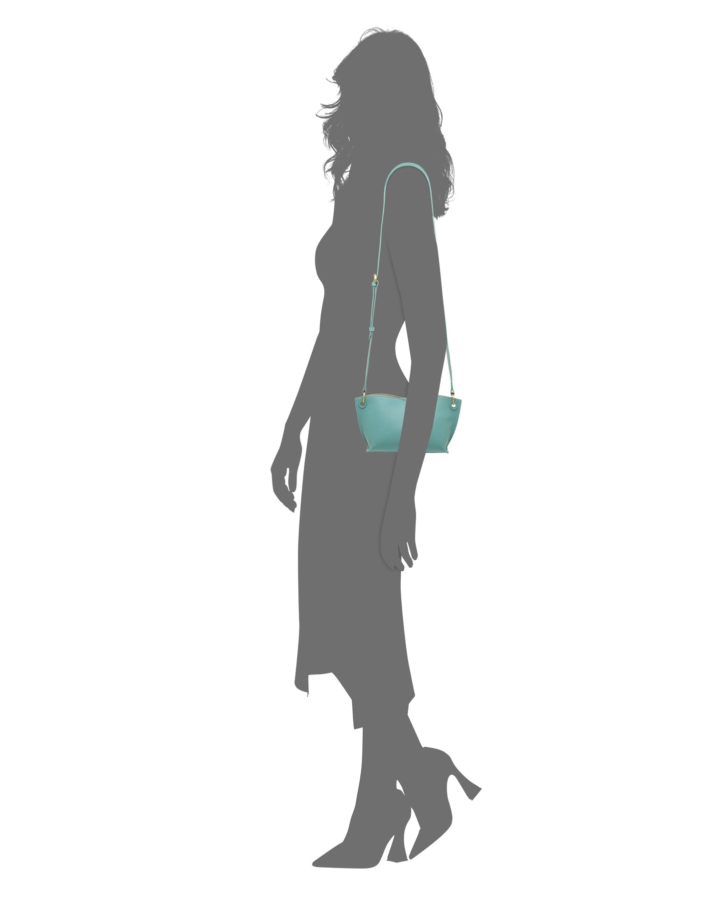 Vince Camuto Ellah Crossbody Bag Marine Teal Leather