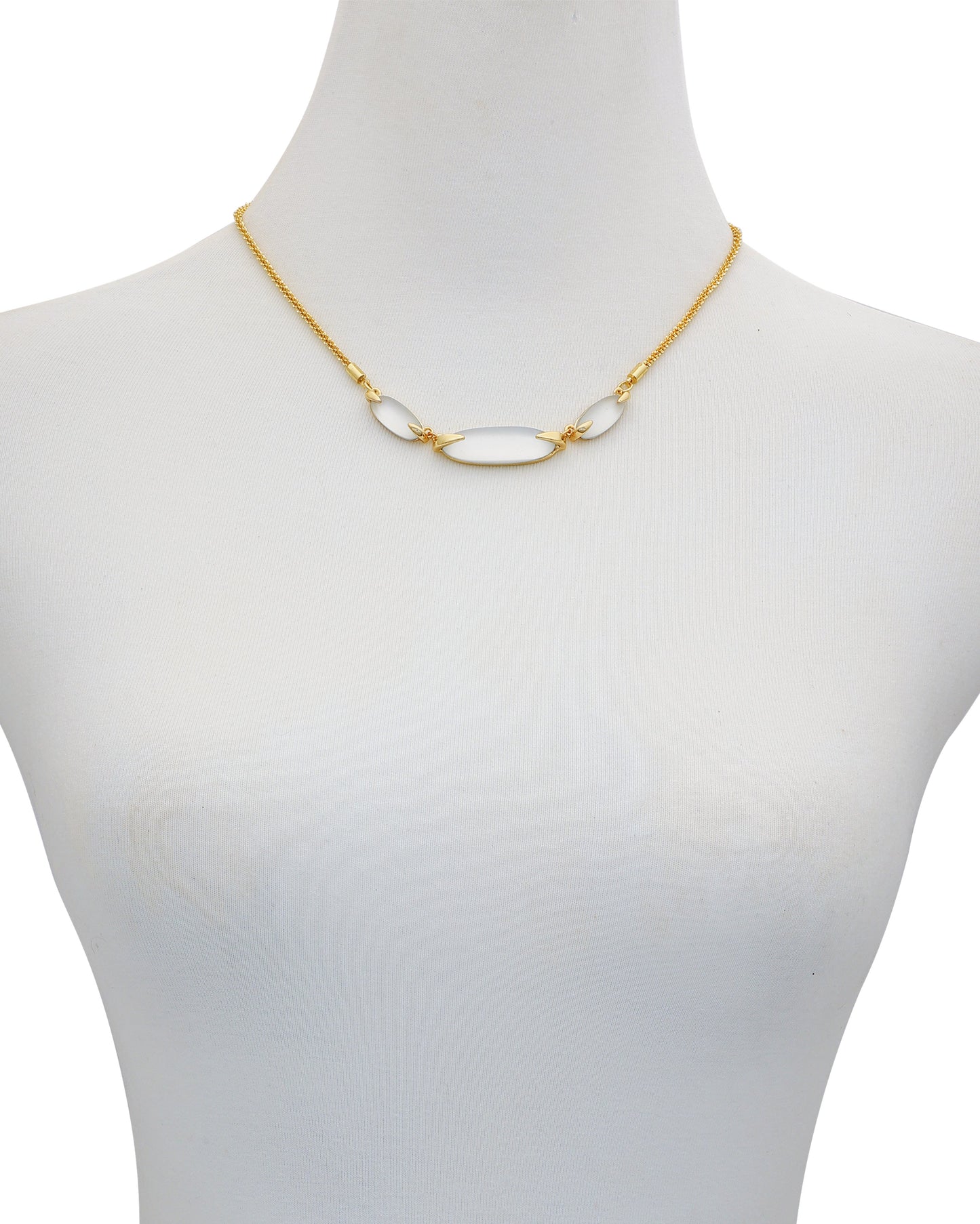 Vince Camuto Goldtone Stone Collar Necklace Gold Tone