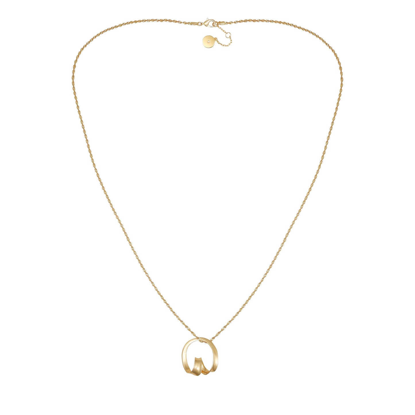 Vince Camuto Goldtone Herringbone Chain Long Necklace Gold Tone