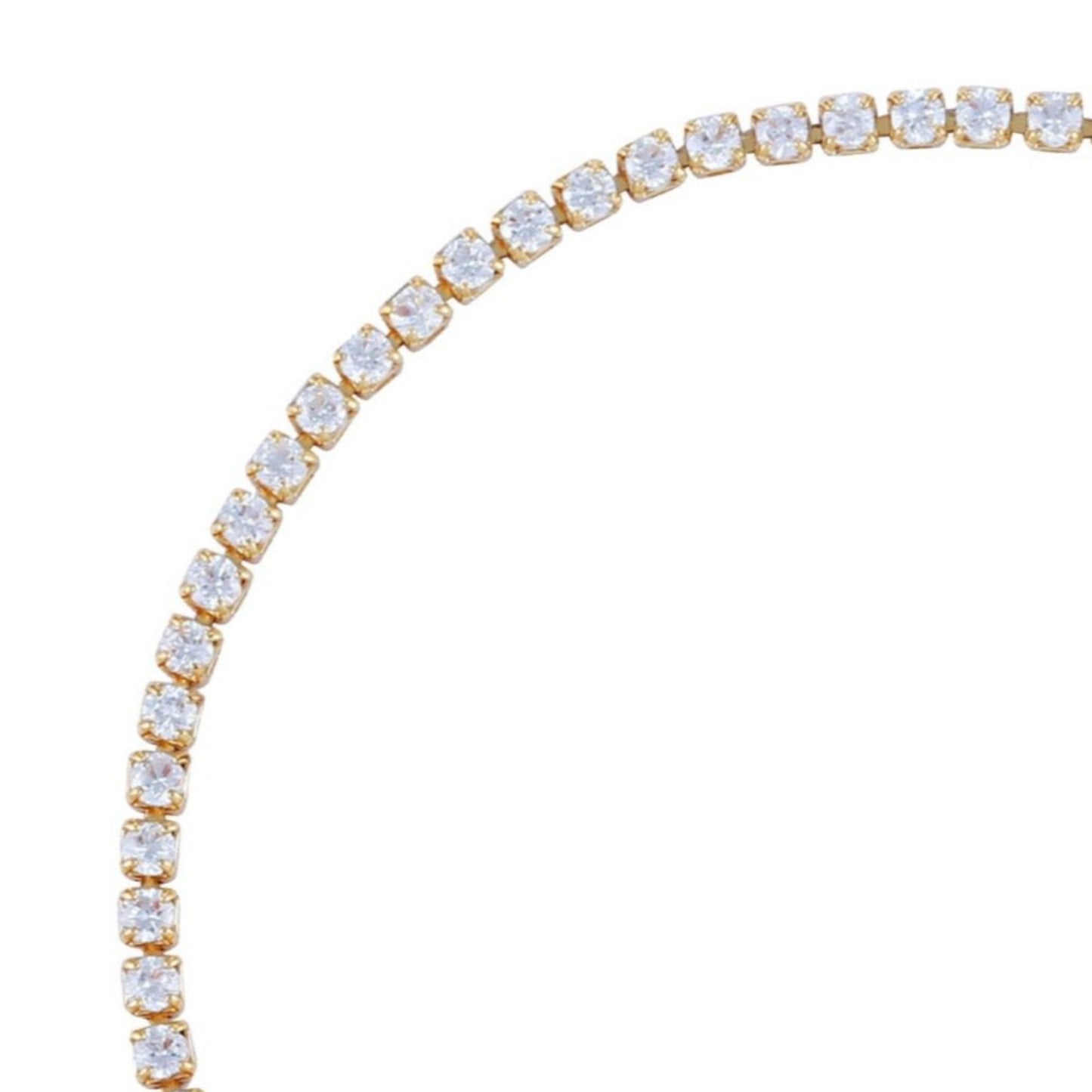 Vince Camuto Cubic Zirconia Tennis Bracelet Gold Tone