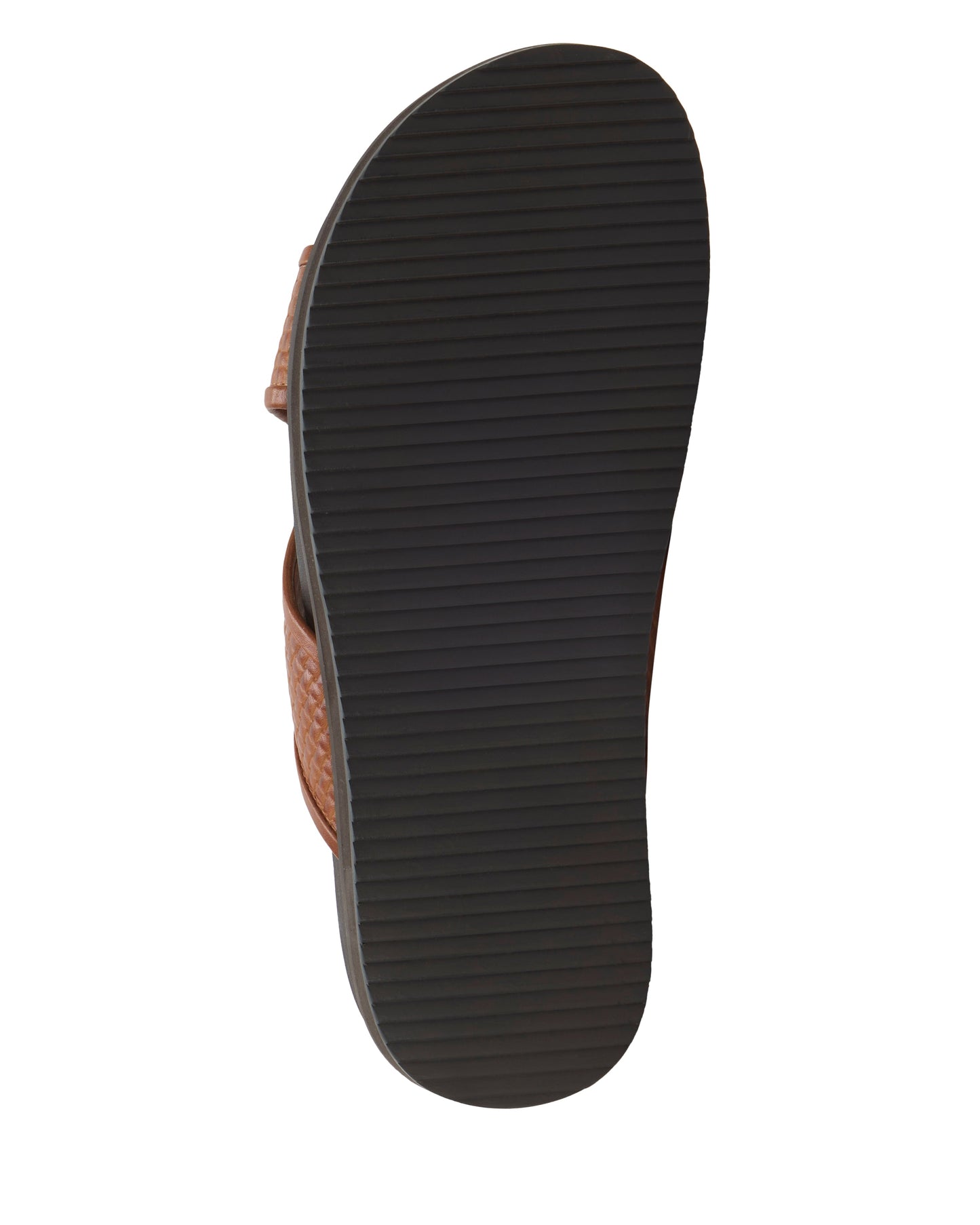 Vince Camuto Men's Dabor Cross-Band Sandal Saddle Brown Leather