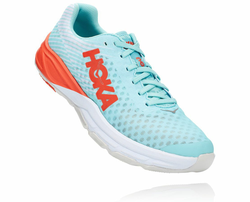 Antigua Sand / Mandarin Red All Gender EVO Carbon Rocket | HOKA