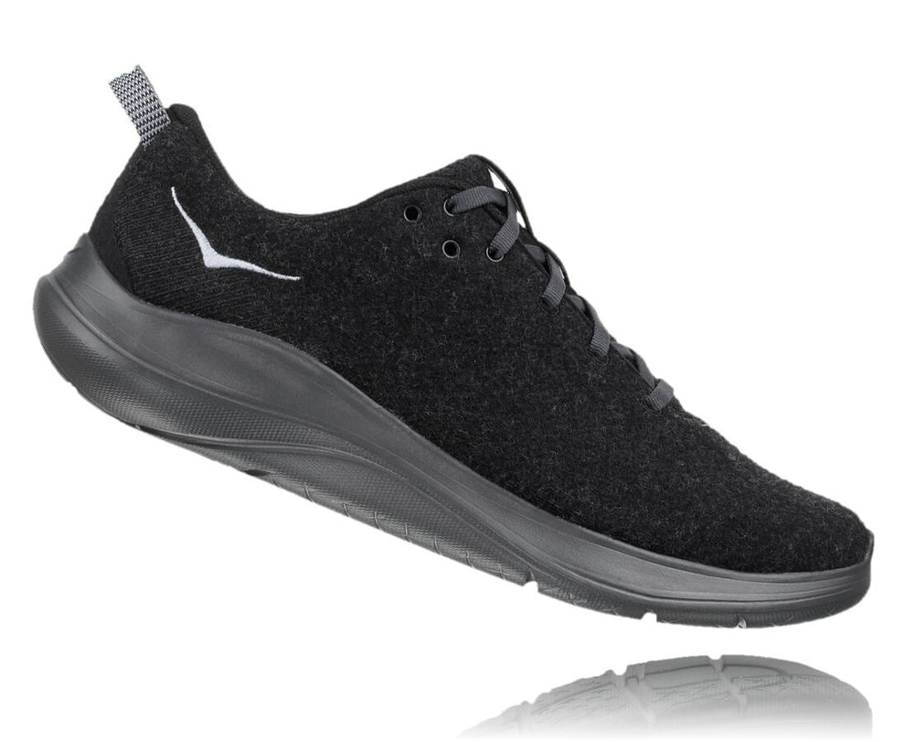 Black / Dark Shadow Men's Hupana Flow Wool | HOKA