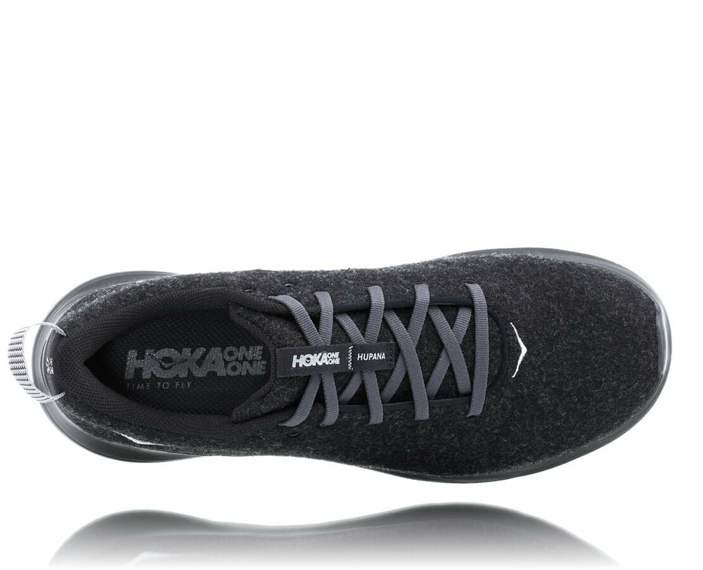 Black / Dark Shadow Men's Hupana Flow Wool | HOKA