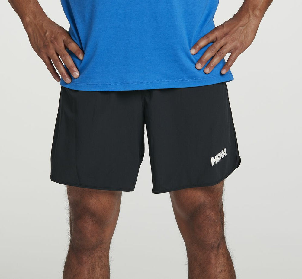 Black Men's Performance Woven 7" Short | HOKA