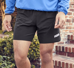 Black Men's Performance Woven 7" Short | HOKA