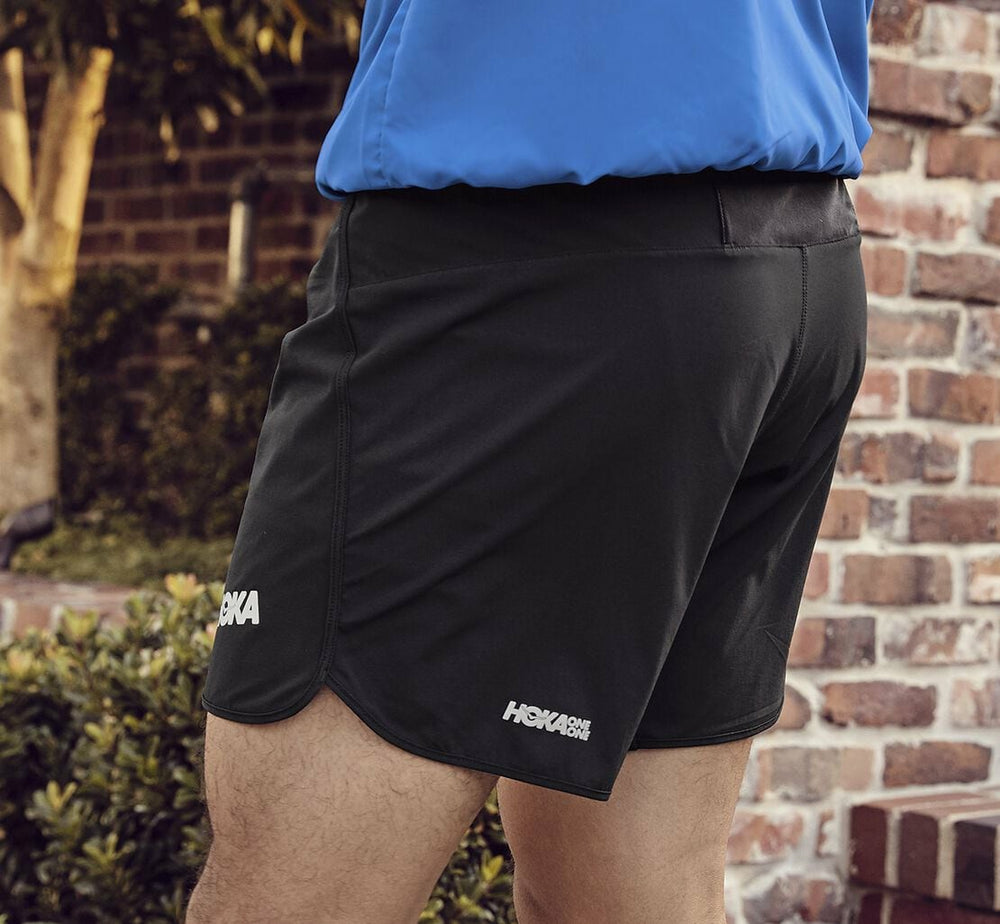 Black Men's Performance Woven 7" Short | HOKA