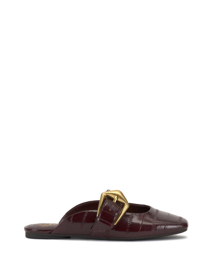 Vince Camuto Vellma Buckle Mule Pomegranate Red