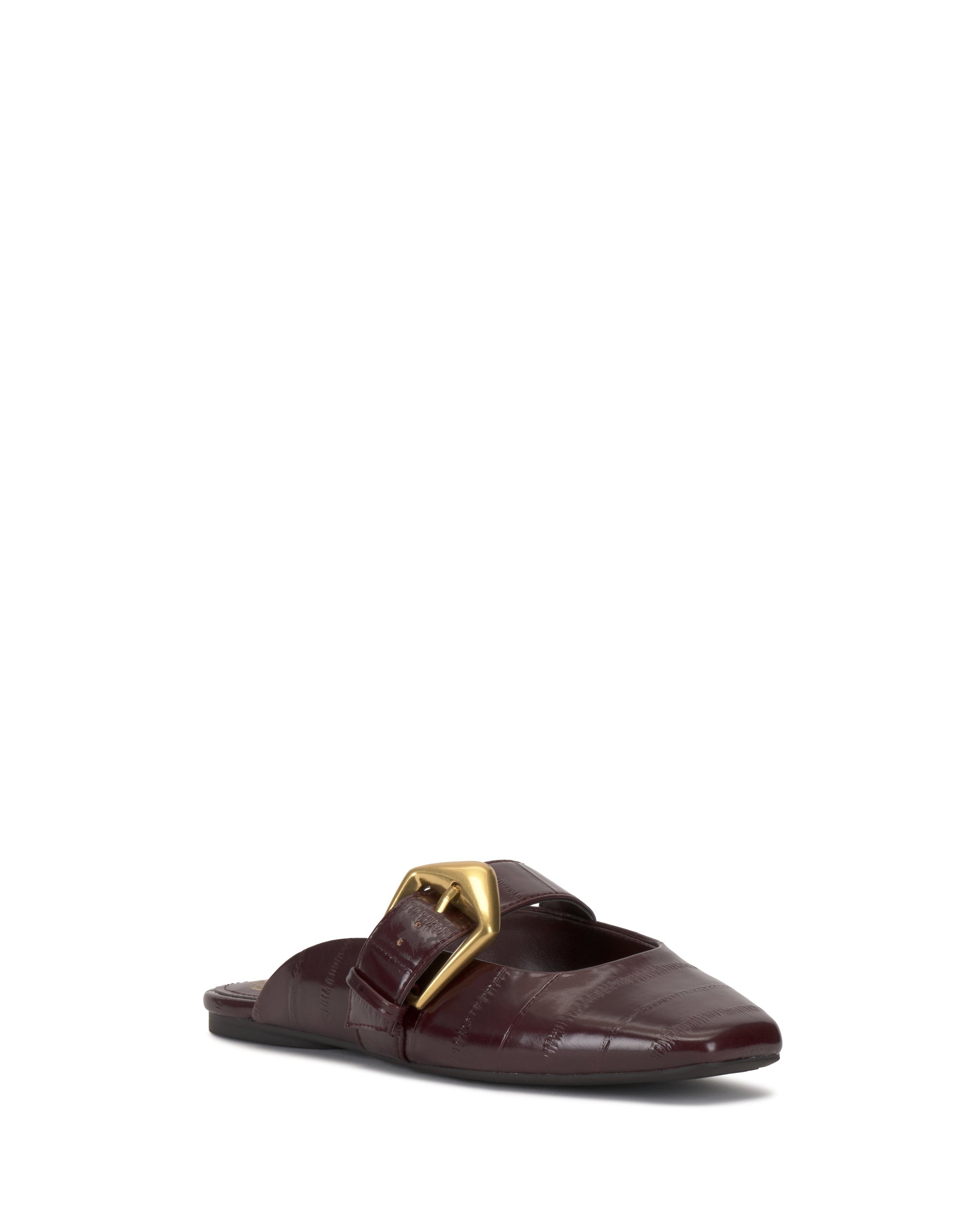 Vince Camuto Vellma Buckle Mule Pomegranate Red