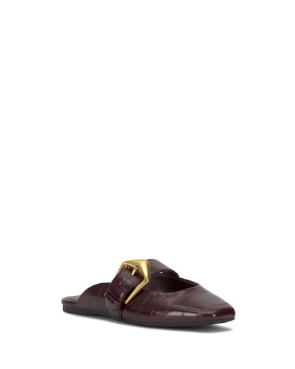 Vince Camuto Vellma Buckle Mule Pomegranate Red