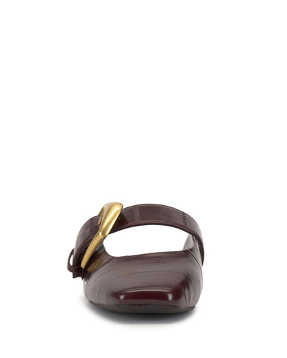 Vince Camuto Vellma Buckle Mule Pomegranate Red