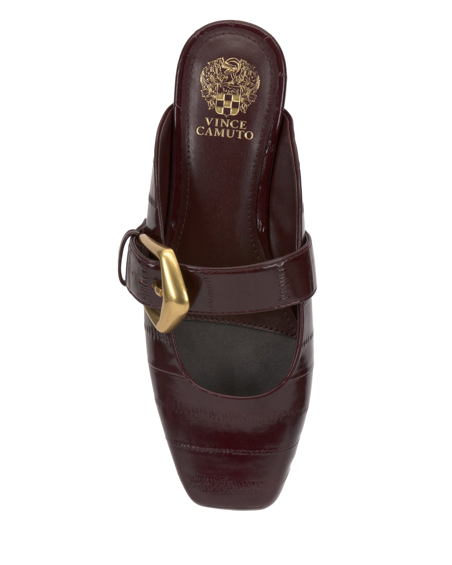 Vince Camuto Vellma Buckle Mule Pomegranate Red