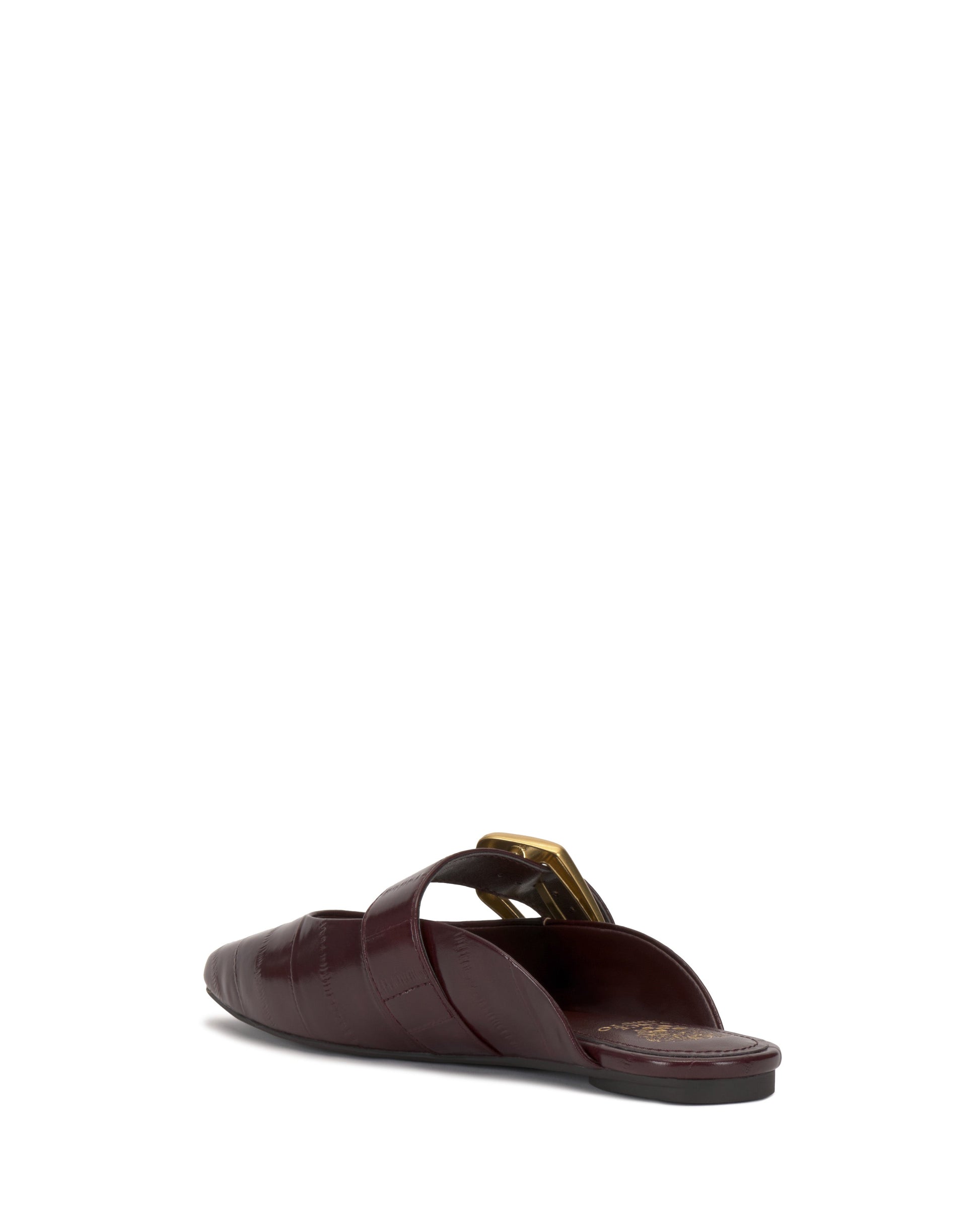 Vince Camuto Vellma Buckle Mule Pomegranate Red