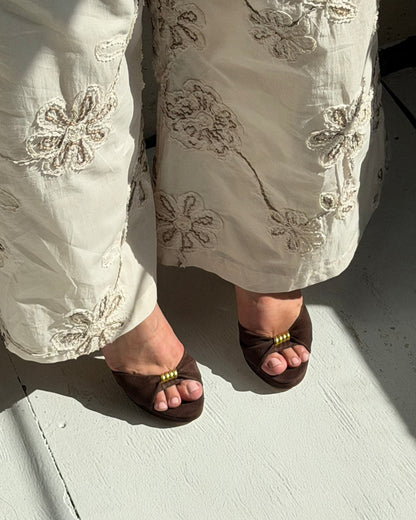 Vince Camuto Neala Sandal Brownie Suede