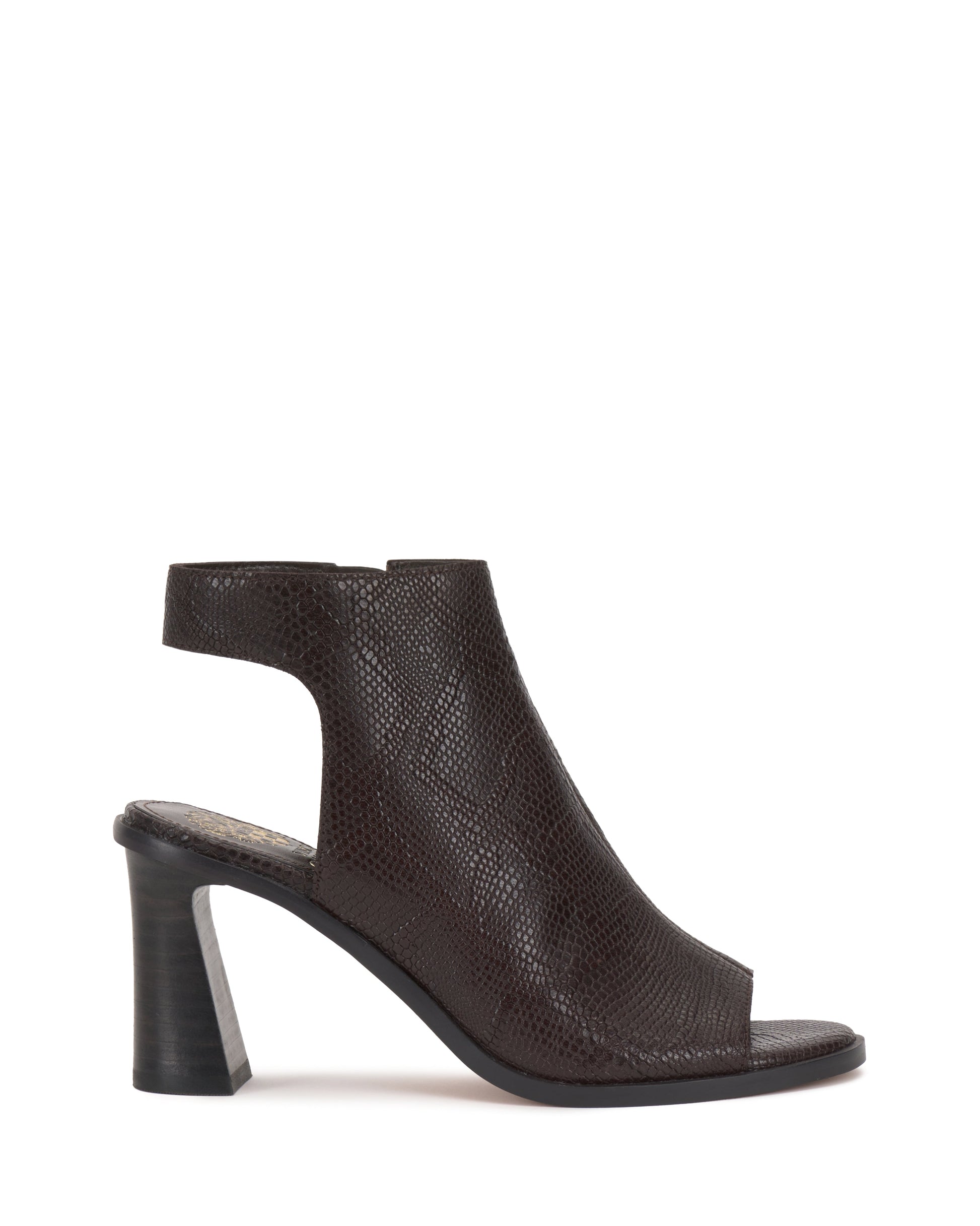 Vince Camuto Rimdia Sandal Brown Snake Print Leather