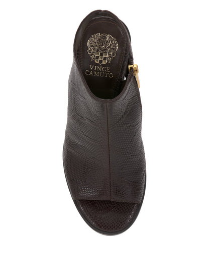 Vince Camuto Rimdia Sandal Brown Snake Print Leather