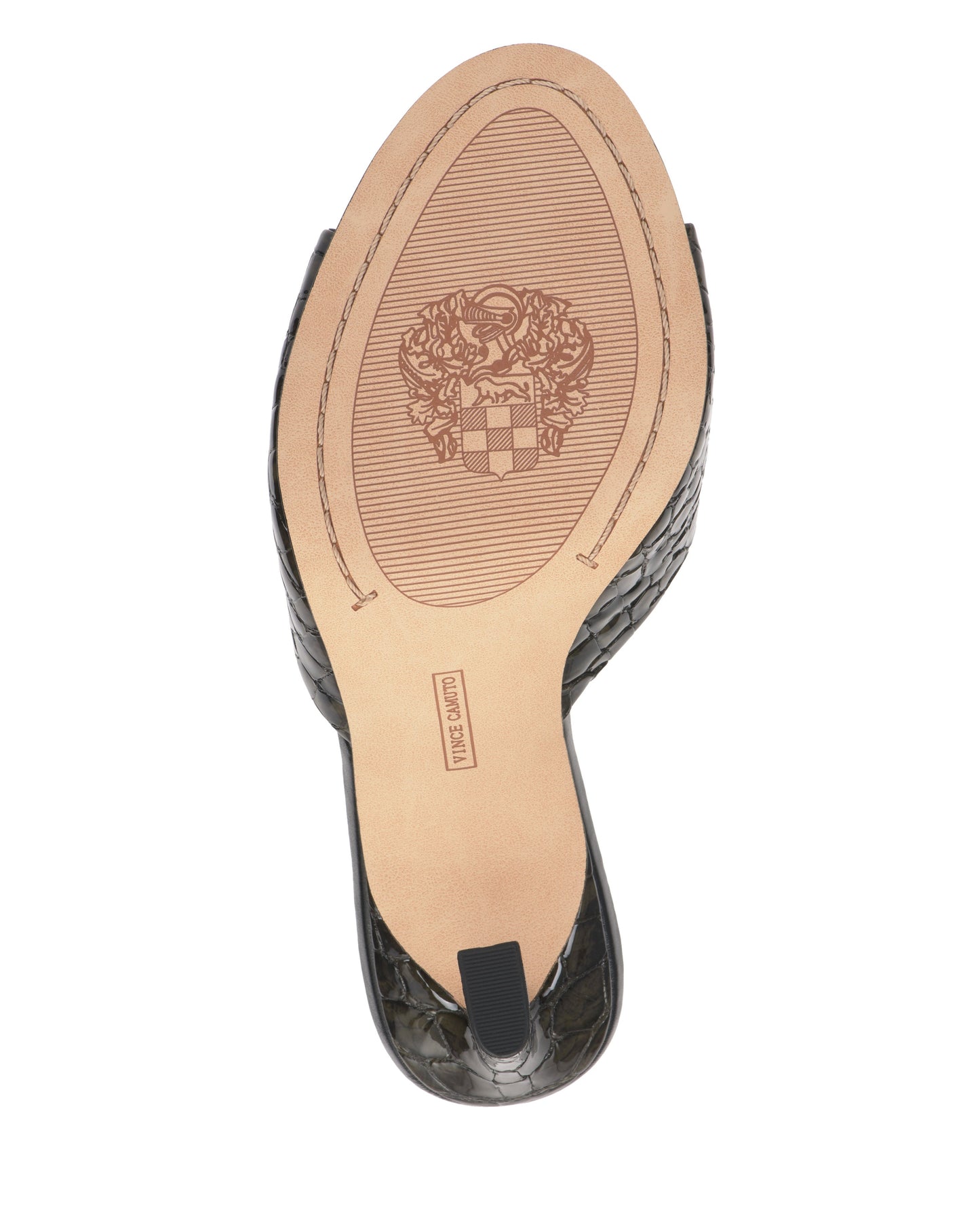 Vince Camuto Paigely Mule Deep Forest Snake Print Leather