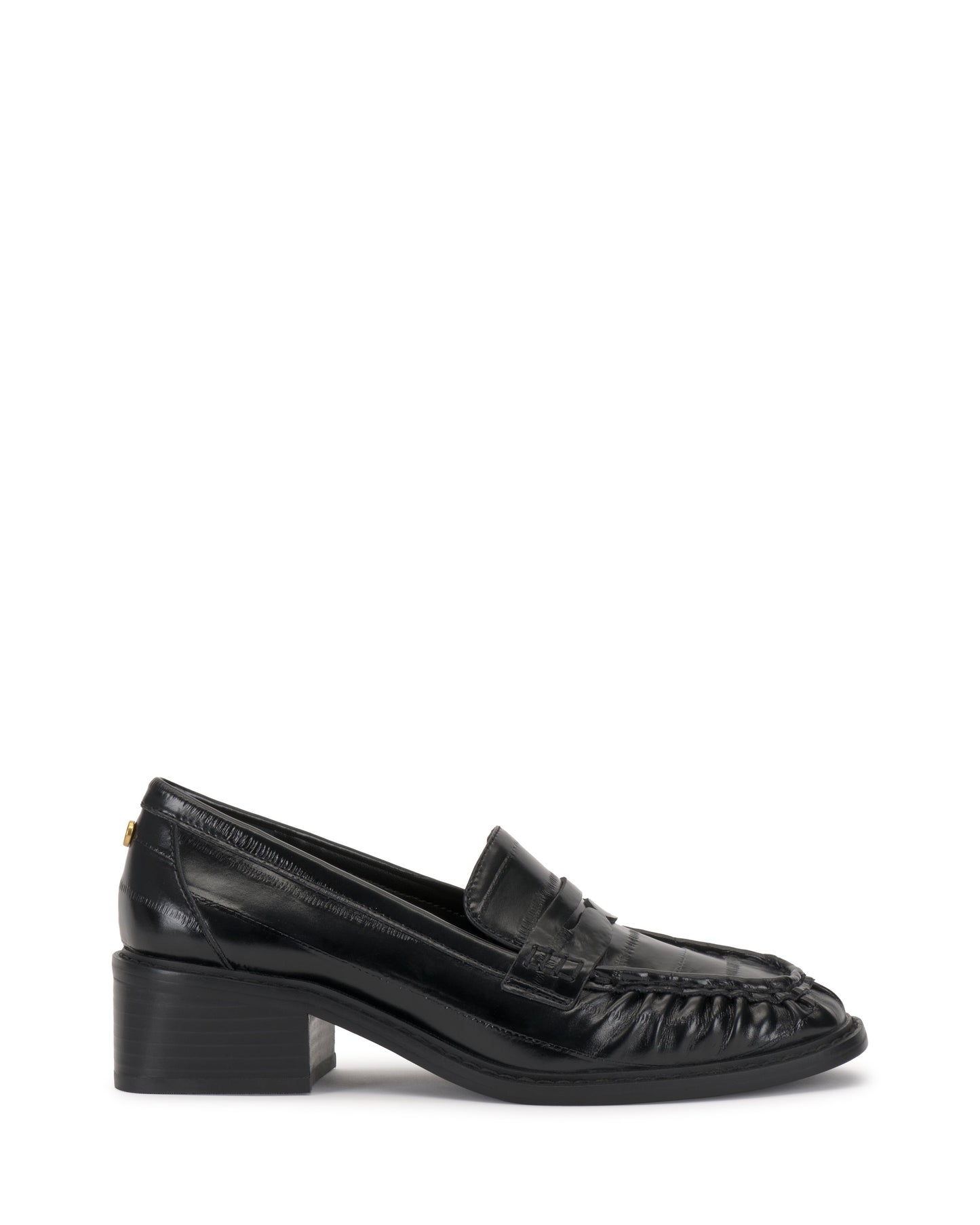 Vince Camuto Eshnie Block Heel Loafer Black