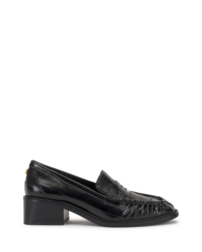 Vince Camuto Eshnie Block Heel Loafer Black