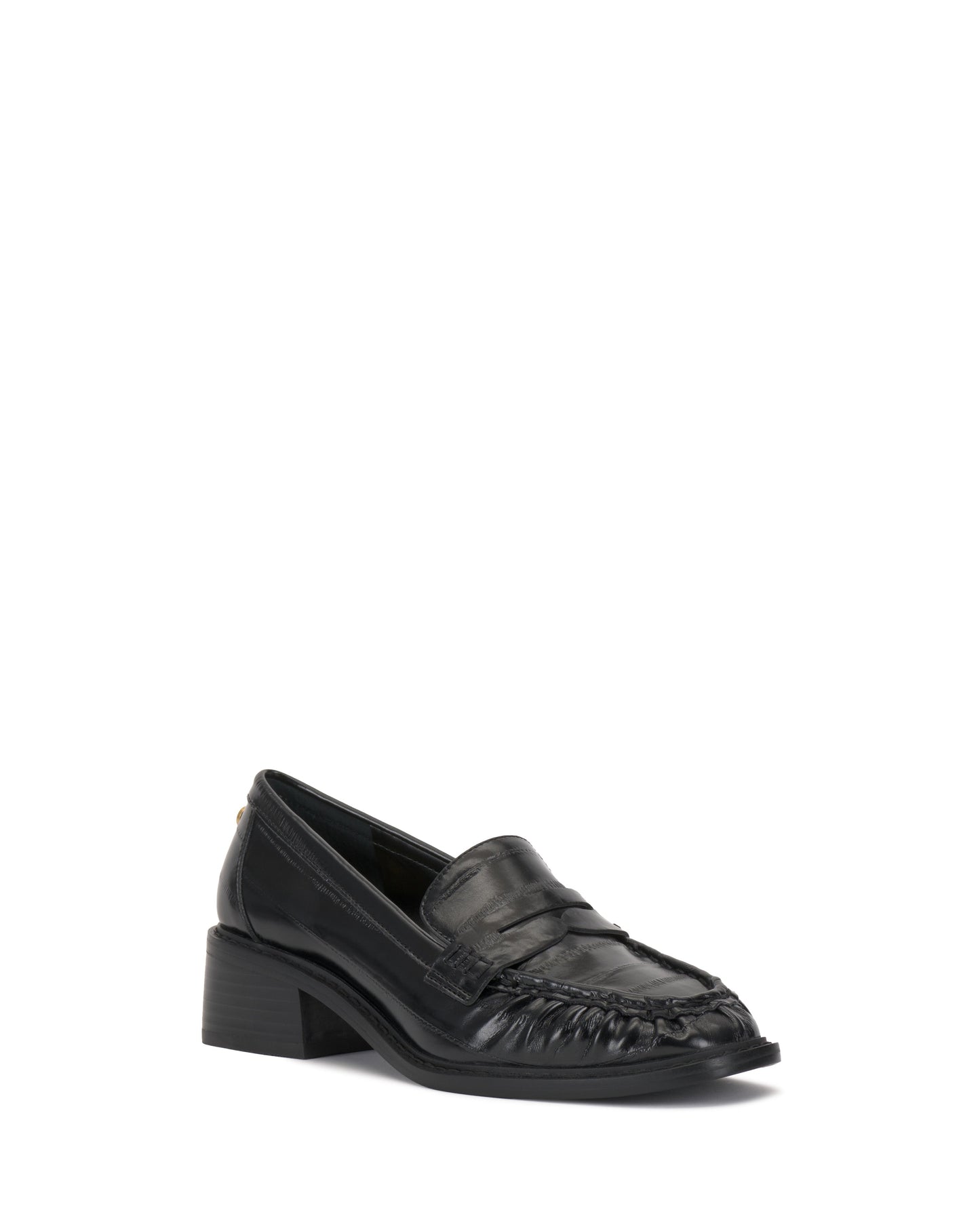 Vince Camuto Eshnie Block Heel Loafer Black