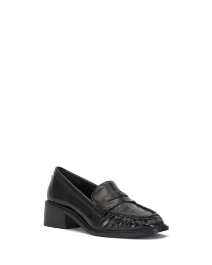 Vince Camuto Eshnie Block Heel Loafer Black