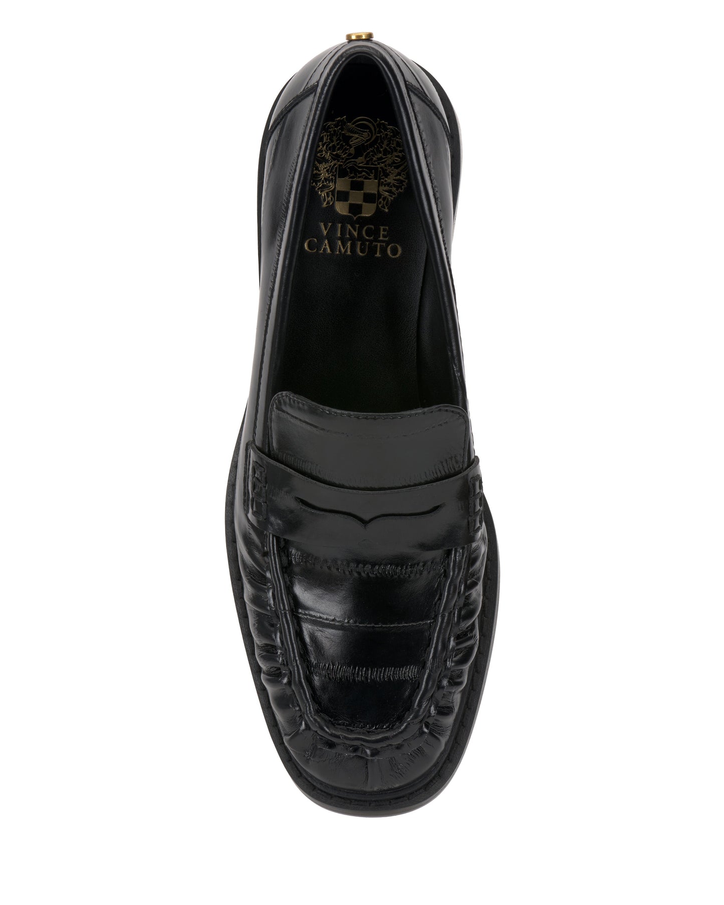 Vince Camuto Eshnie Block Heel Loafer Black