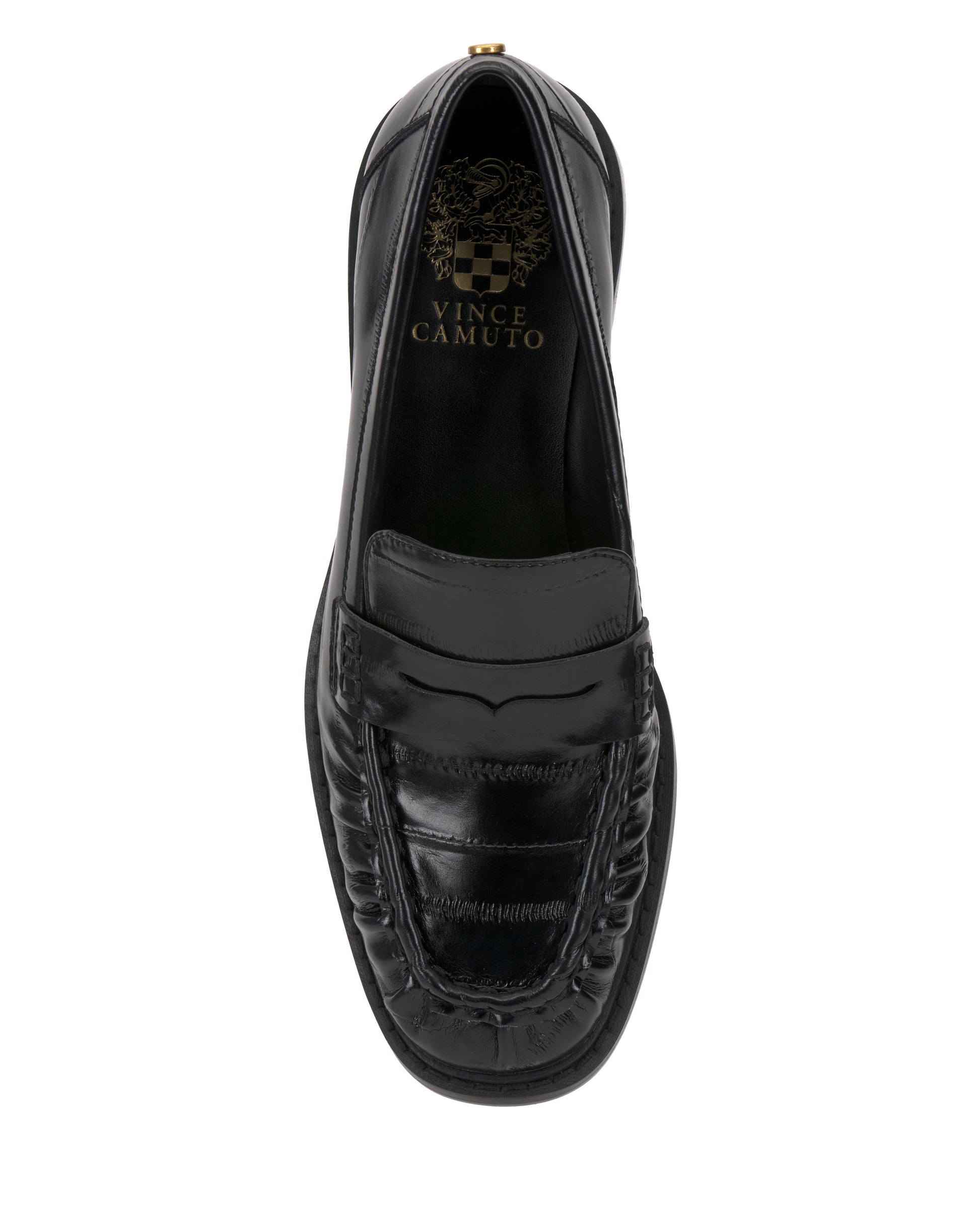 Vince Camuto Eshnie Block Heel Loafer Black