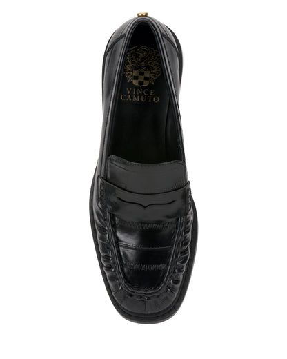 Vince Camuto Eshnie Block Heel Loafer Black