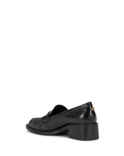 Vince Camuto Eshnie Block Heel Loafer Black