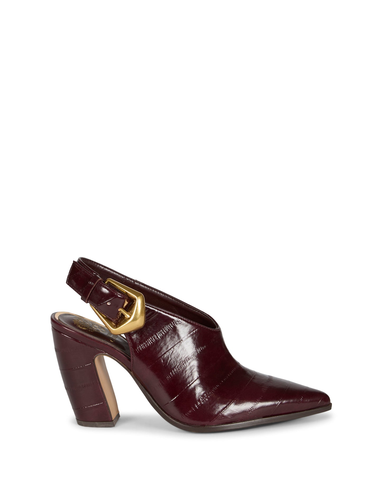 Vince Camuto Baylez Buckled Mule Pomegranate Red