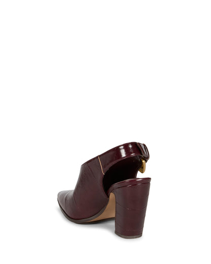 Vince Camuto Baylez Buckled Mule Pomegranate Red