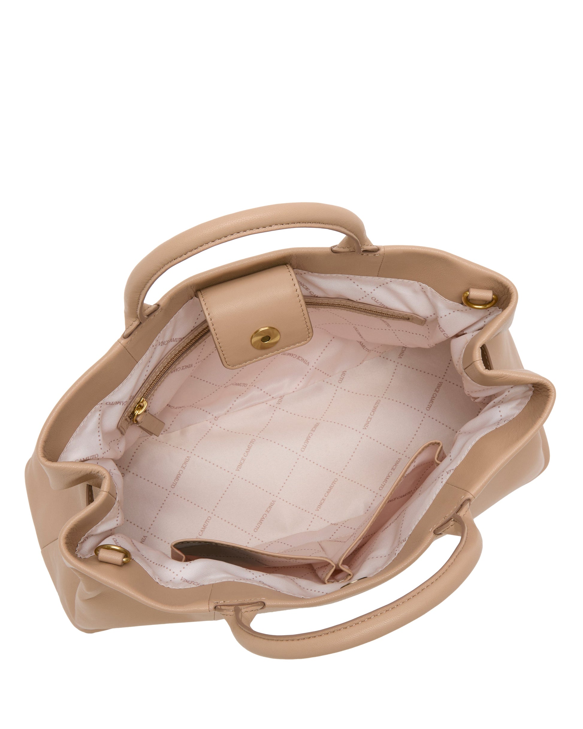 Vince Camuto Rilah Satchel Bag Milk Tea
