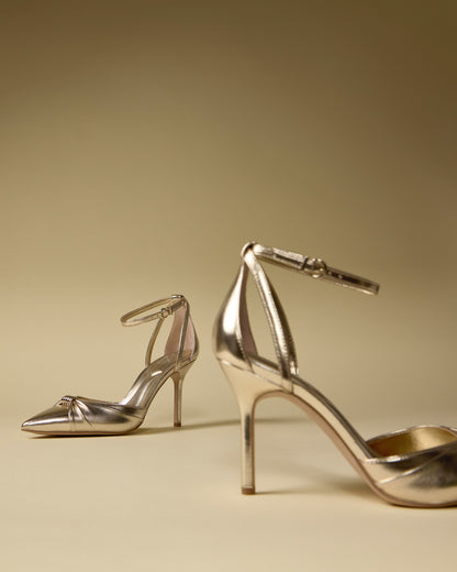 Vince Camuto Mallie Pump Egyptian Gold Metallic Leather