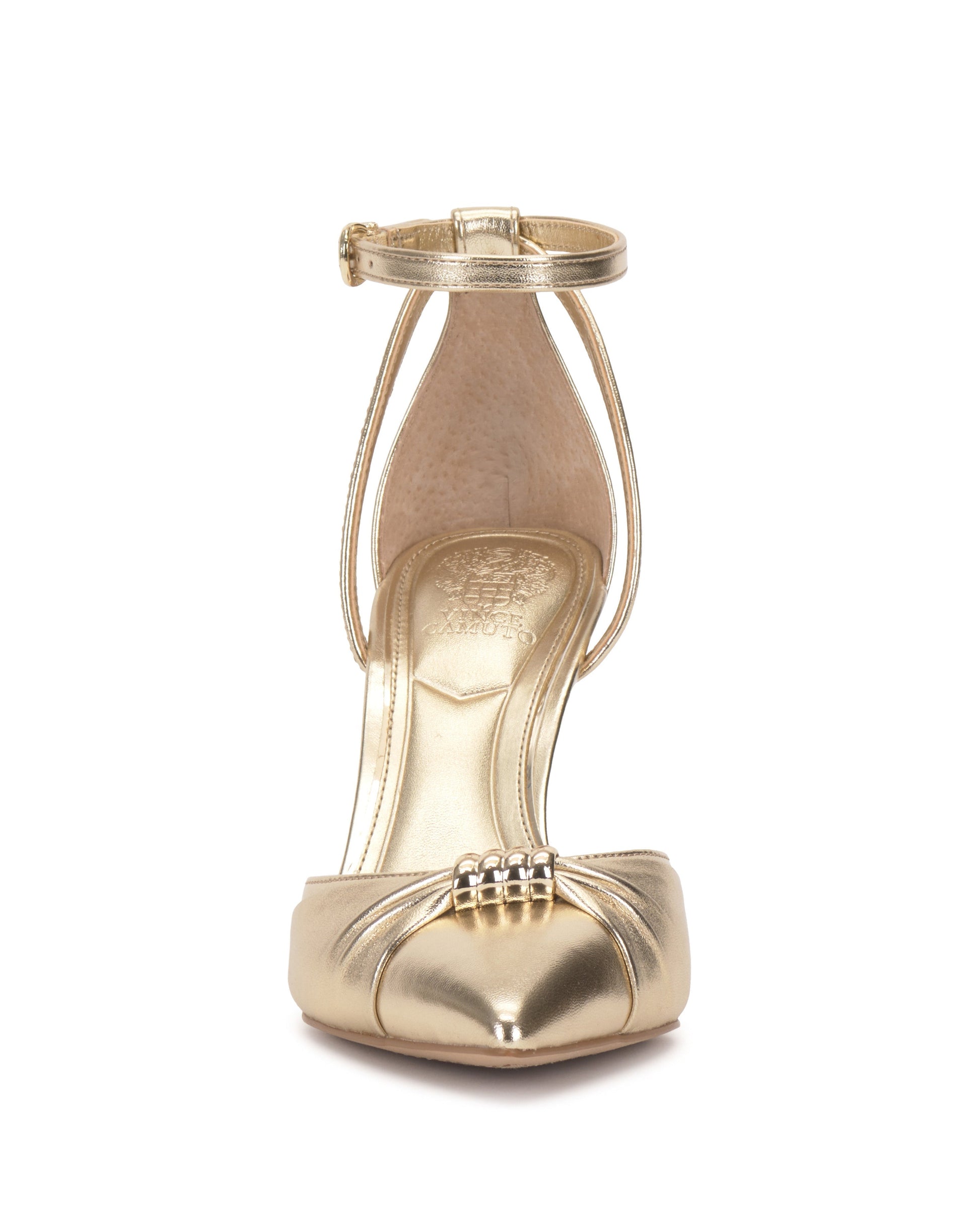 Vince Camuto Mallie Pump Egyptian Gold Metallic Leather