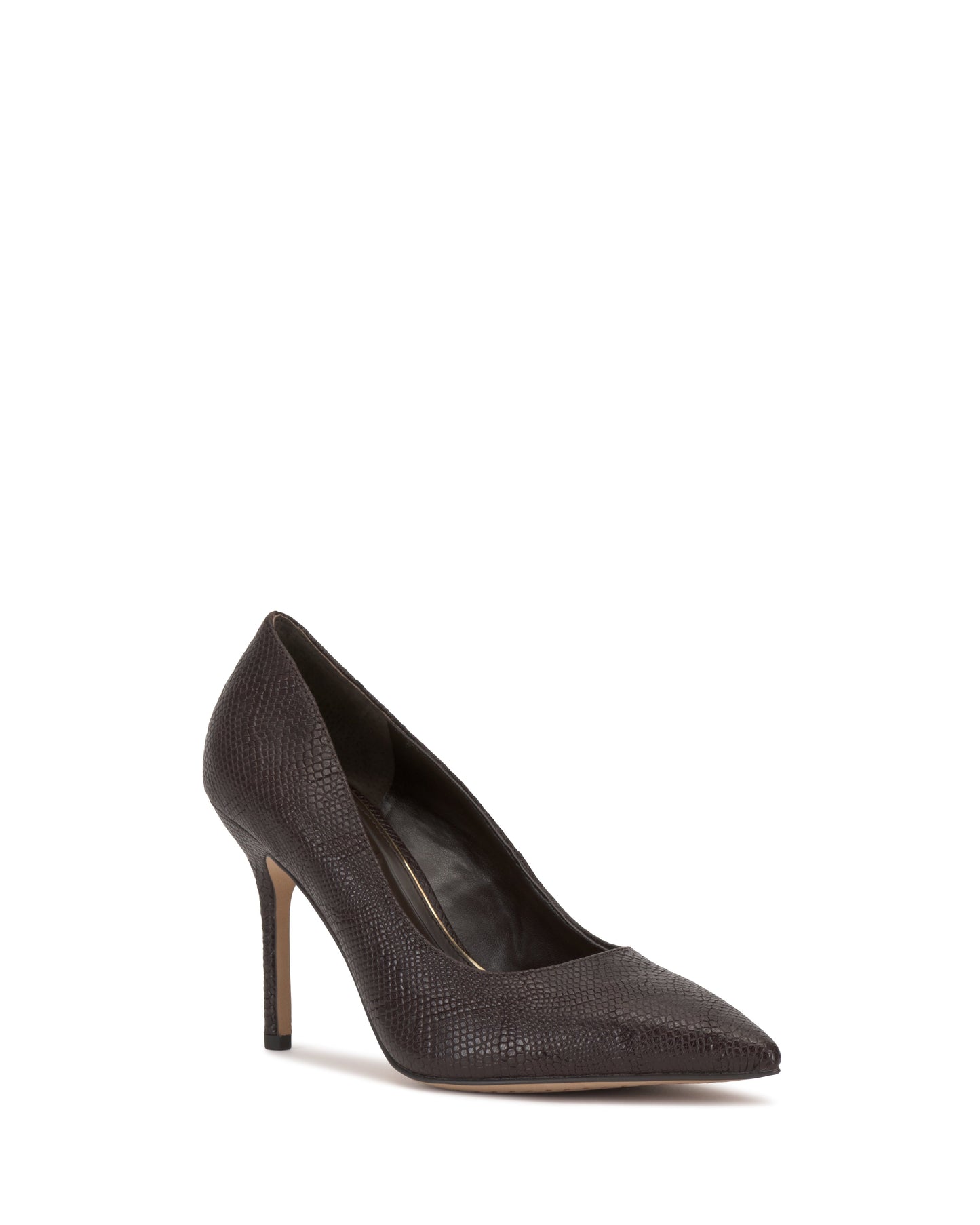 Vince Camuto Maisha Pump Brown Snake Print Leather