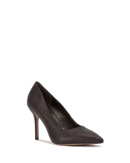 Vince Camuto Maisha Pump Brown Snake Print Leather