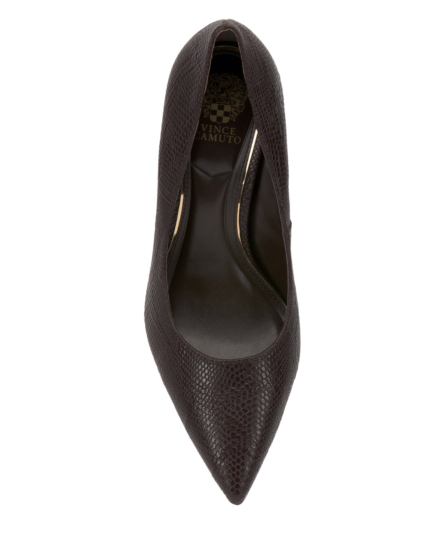 Vince Camuto Maisha Pump Brown Snake Print Leather
