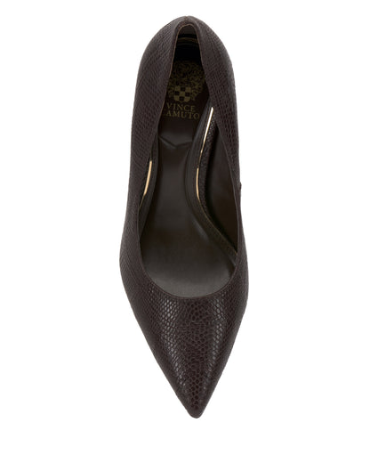 Vince Camuto Maisha Pump Brown Snake Print Leather
