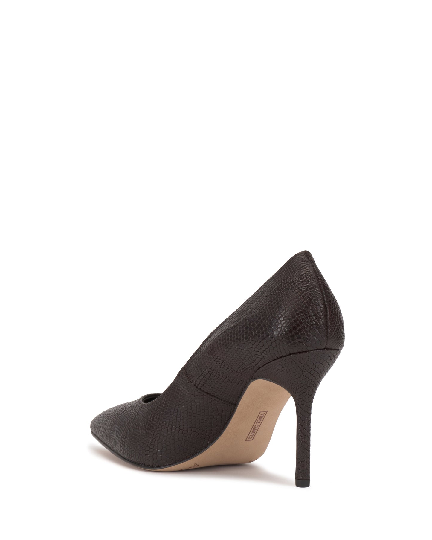 Vince Camuto Maisha Pump Brown Snake Print Leather